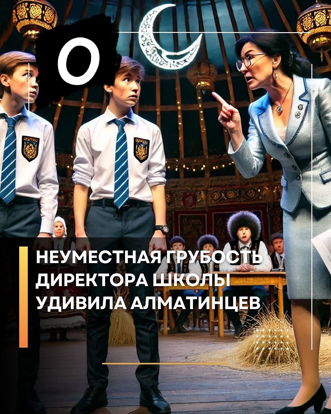Неприятный инцидент, произошедший в школе-гимназии №8 г. Алматы во время празднования Наурыза