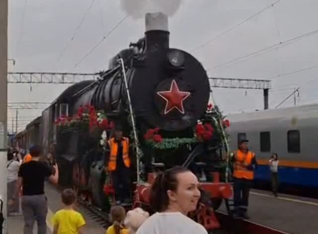 Сегодня в Алматы прибыл очень интересный поезд