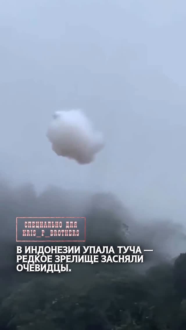 В Индонезии упала туча — редкое зрелище засняли очевидцы. Причиной стал соседний завод: из-за его выбросов в облаке скоп…
