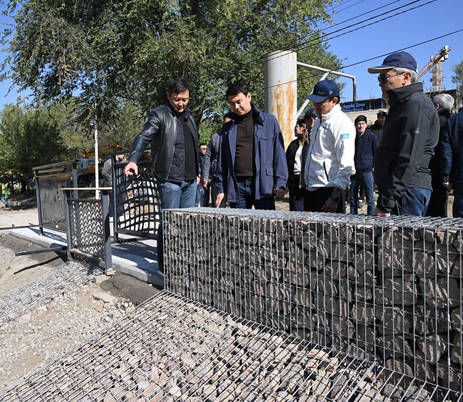 Аким Алматы ознакомился с ходом благоустройства природных зон Бостандыкского района* *Дархан Сатыбалды провел выездной о…